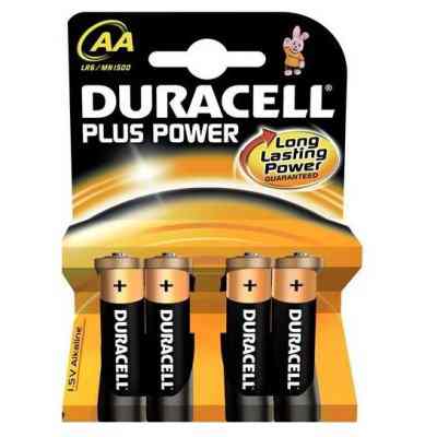 Duracell Pila Alcalina Plus Power Lr6 Aa Pack 4